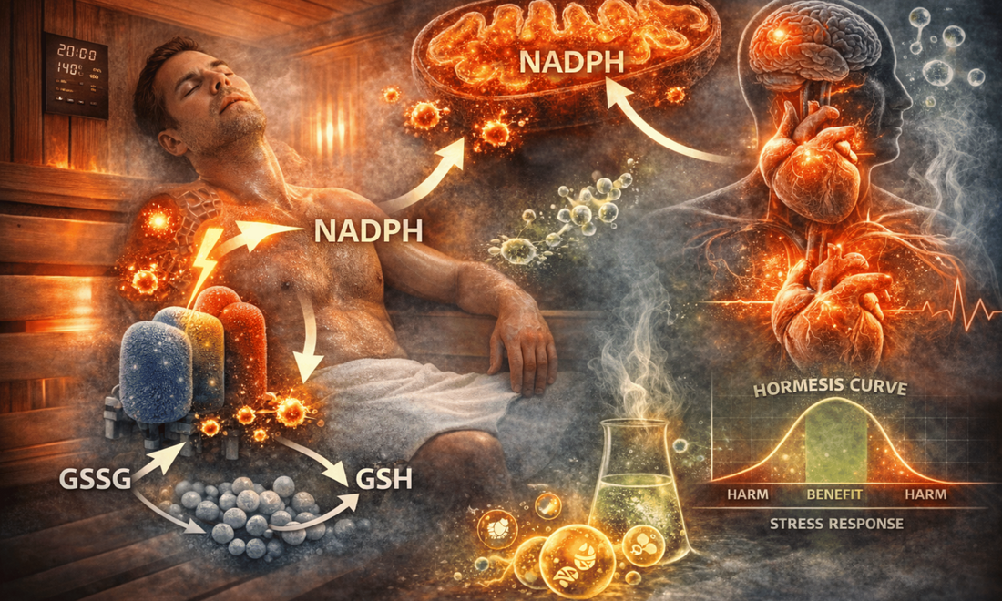 Infrared Sauna and NADPH in Human Metabolism: Benefits, Risks, and the Hormesis Curve
