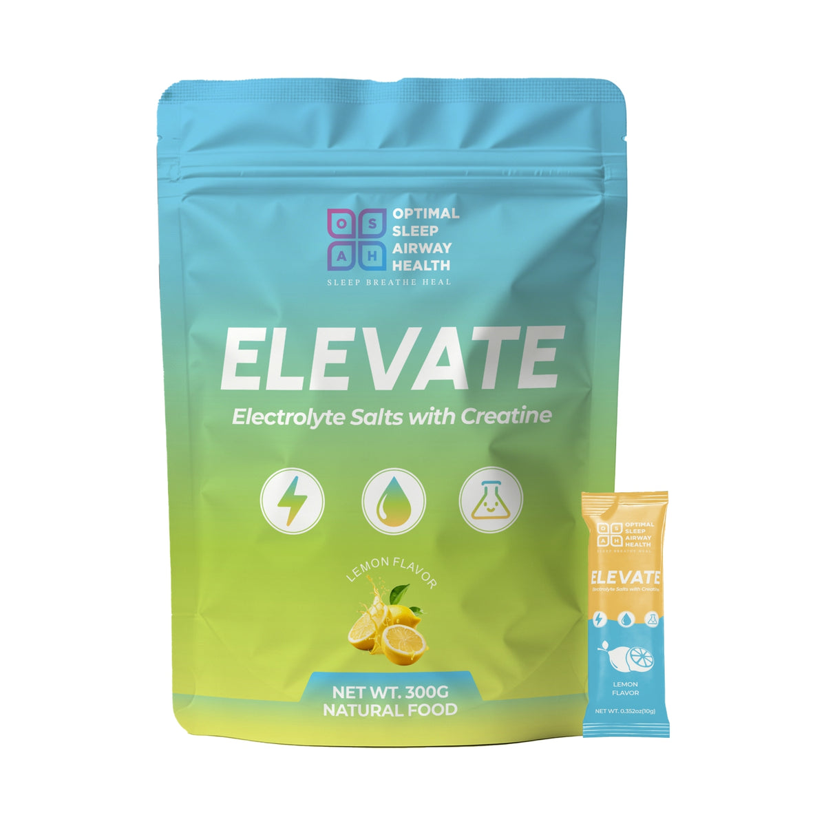 Elevate Electrolyte Salts with Creatine – Lemon Flavour